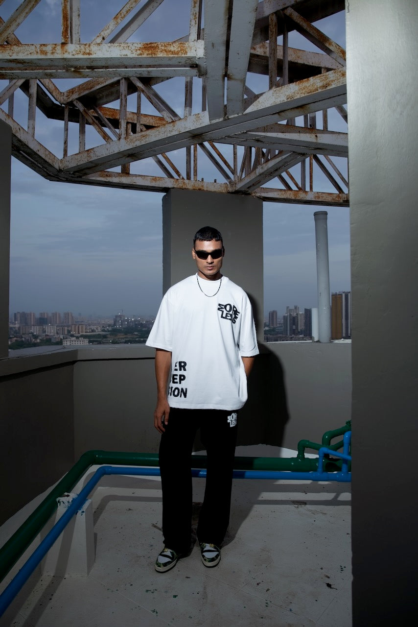 Perception Tee - white/black